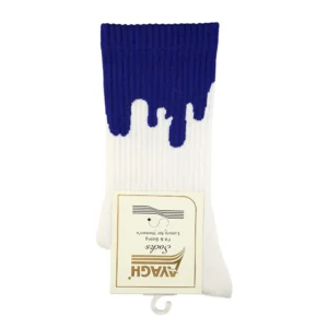 جوراب ساقدار طرح رنگ ریخته شده