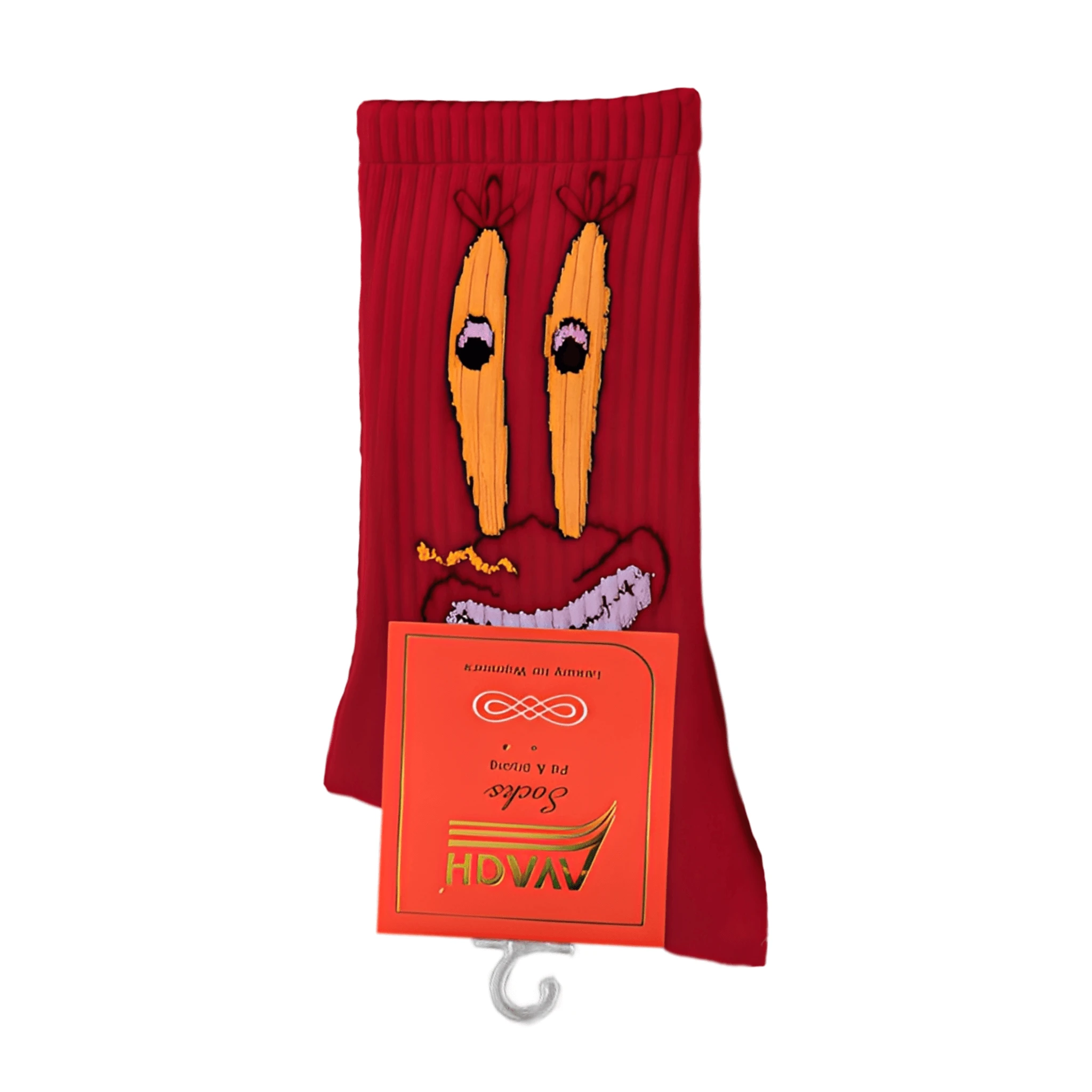 omoj-sd-mr-krabs-sock جوراب ساقدار طرح آقای خرچنگ